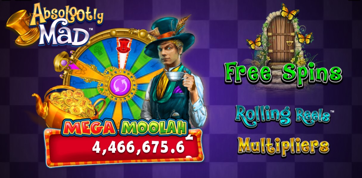 Mega Moolah Absolootly Mad key art